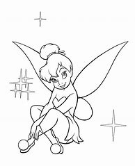 Image result for Tinkerbell Line Art