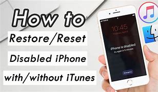 Image result for How to Reset Disabled iPhone