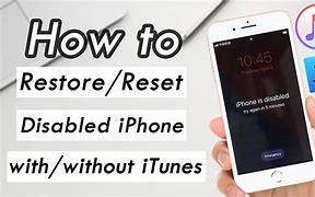 Image result for How to Reset Disabled iPhone