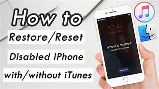 Image result for How to Factory Reset iPhone When Its Disabled