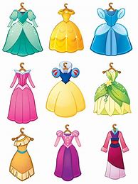 Image result for Disney Princess Dresses Art