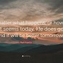 Image result for What Happens Today Quote