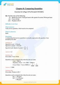 Image result for Comparing Quantities Class 8