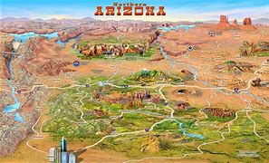 Image result for Caricture Map of Arizona