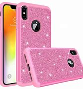Image result for Black Glitter iPhone Case X