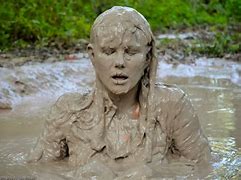 Image result for Woman Mud Pond