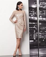 Image result for Champagne Gold Dresses for Wedding Guests