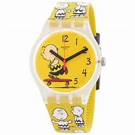Image result for Peanuts Pow WoW Quartz Yellow Dial Unisex Watch