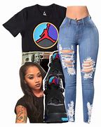 Image result for Cute Girl Outfits with Jordan's