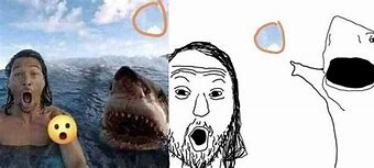 Image result for 2 People Shocked Meme Shark