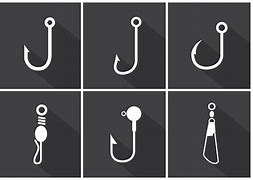 Image result for fish hooks vectors