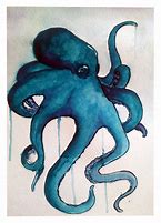 Image result for Watercolor Octopus Painting