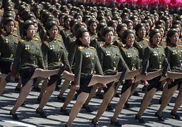 Image result for Women's Military Parade in North Korea