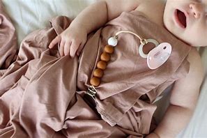 Image result for Silcone Baby Pacifier with Clip