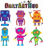 Image result for robots clip art colorful