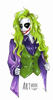 Image result for Girl Joker in Batman Art
