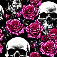 Image result for Gothic Skulls with Roses