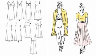 Image result for Technical Flat Sketches