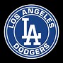 Image result for LA Dodgers Logo Blue and Black