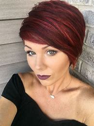 Image result for Red Pixie Cut Bob