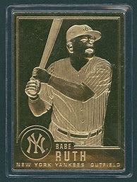 Image result for Babe Ruth Baseball Card