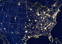 Image result for United States at Night NASA