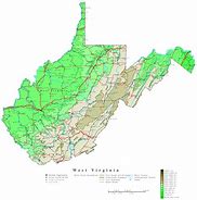 Image result for West Virginia Contour Map