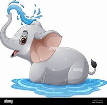 Image result for Cartoon Elephant Spraying Water