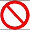 Image result for Prohibition Sign Clip Art