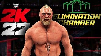Image result for Roman Reigns vs Goldberg Elimination Chamber