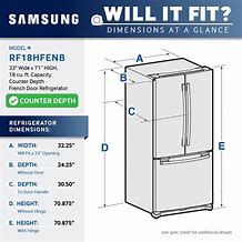 Image result for 15 Cubic Feet Refrigerator to Scale
