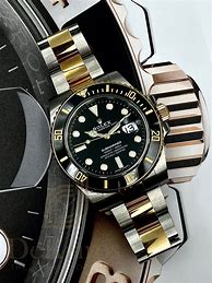 Image result for Rolex Submariner Gold Black