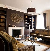 Image result for Brown Accent Wall Living Room
