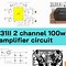 Image result for 100W Audio Amplifier Circuit Diagram