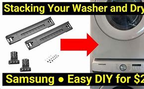 Image result for Samsung Black Dryer Washer Stacking Kit