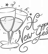 Image result for New Year's Clip Art Black and White