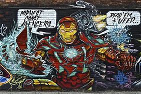 Image result for Iron Man Graffiti