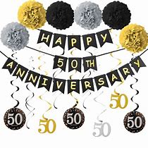 Image result for 50th Anniversary Banner Decorations