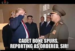 Image result for Captain Bone Spurs Memes