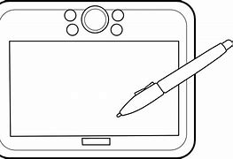 Image result for Tablet Clip Art Black and White