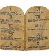 Image result for 10 Commandments Stone