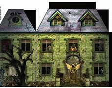 Image result for Halloween Haunted House Paper Template