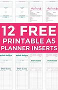 Image result for A5 Printable Planner Pages