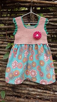 Image result for Crochet Yoke Dress