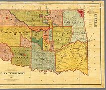 Image result for Oklahoma Indian Territory Map