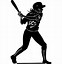 Image result for Softball Bat Swing Clip Art