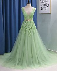 Image result for Light Green Formal Dress