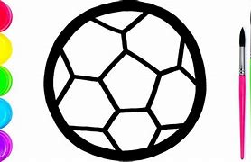 Image result for Soccer Ball Drawing