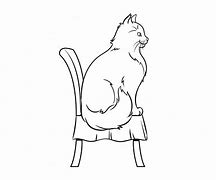 Image result for Cat On Chair Meme