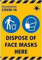 Image result for Proper Disposal of Mask Signage